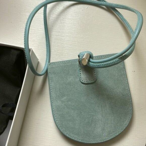 Palm Angles small suede cross body bag turquoise - Picture 7 of 9